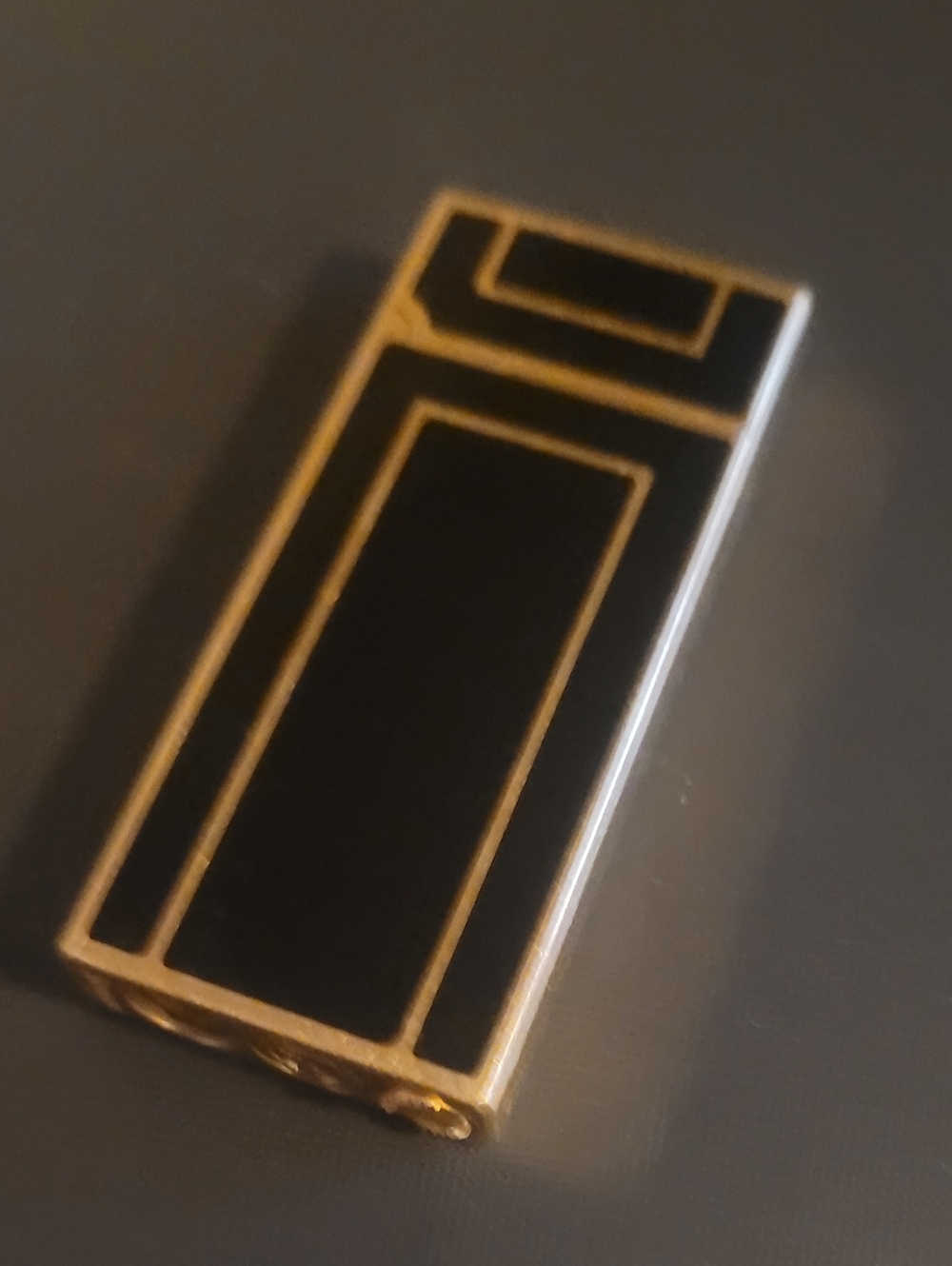 Tiffany & Co. Vintage Black and Gold Lighter